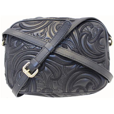 versace bags embroidered shoulder bag